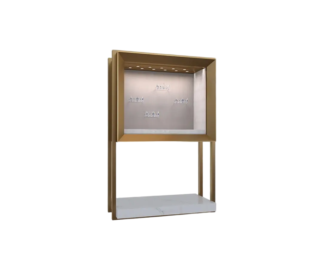 Custom Luxury Jewelry Tall Display Cabinet