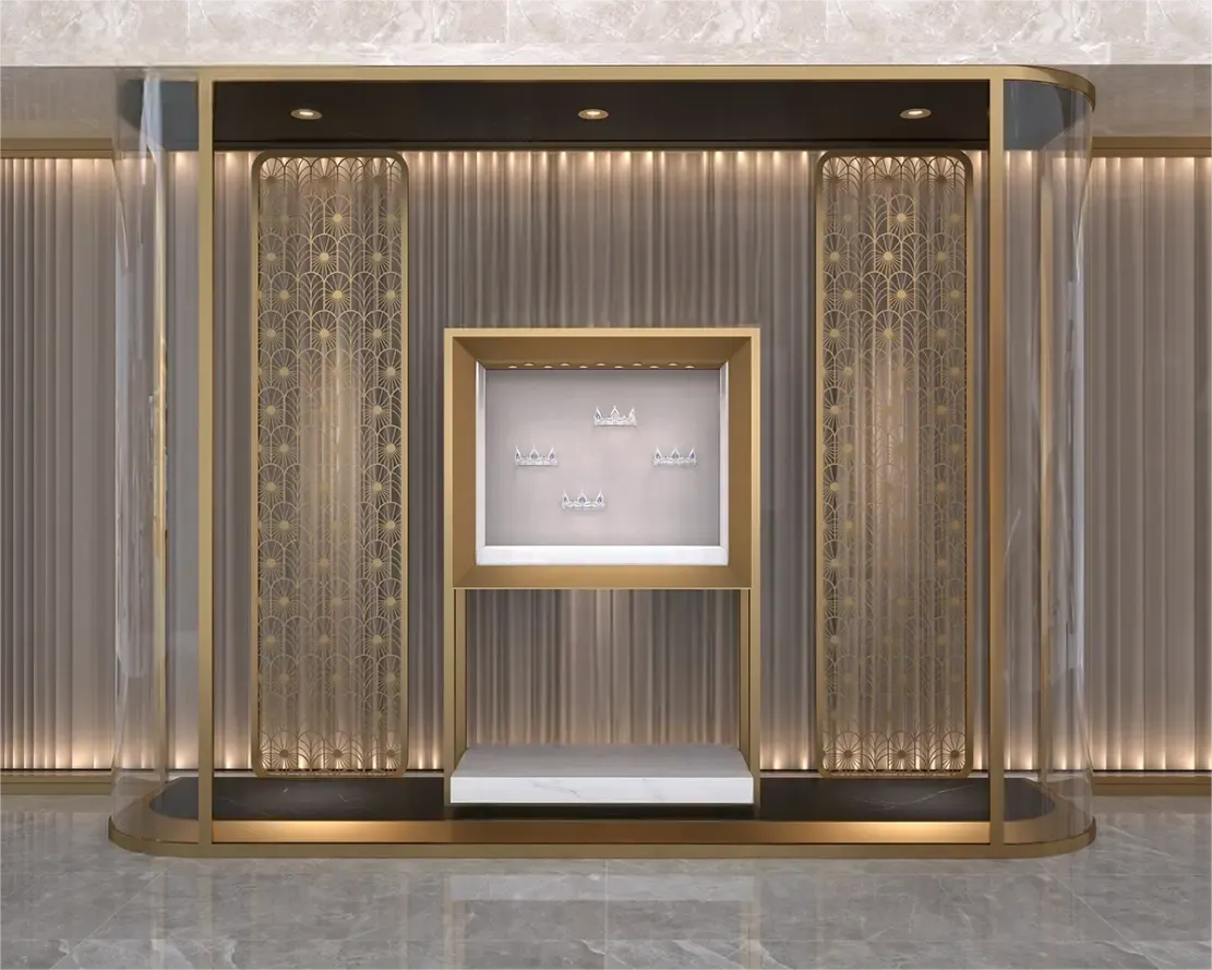 Custom Luxury Jewelry Tall Display Cabinet