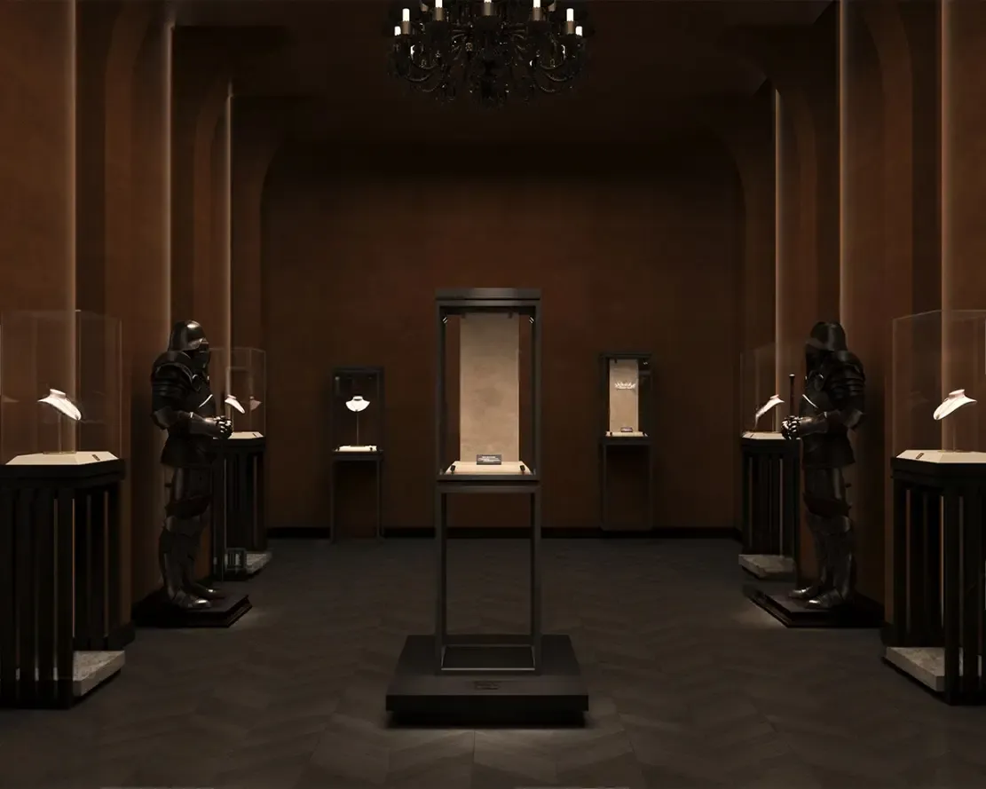 Custom Luxury Jewelry Tall Display Cabinet