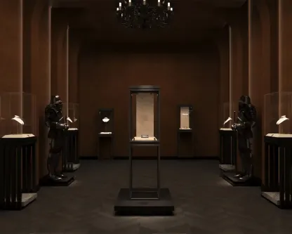 Custom Luxury Jewelry Tall Display Cabinet