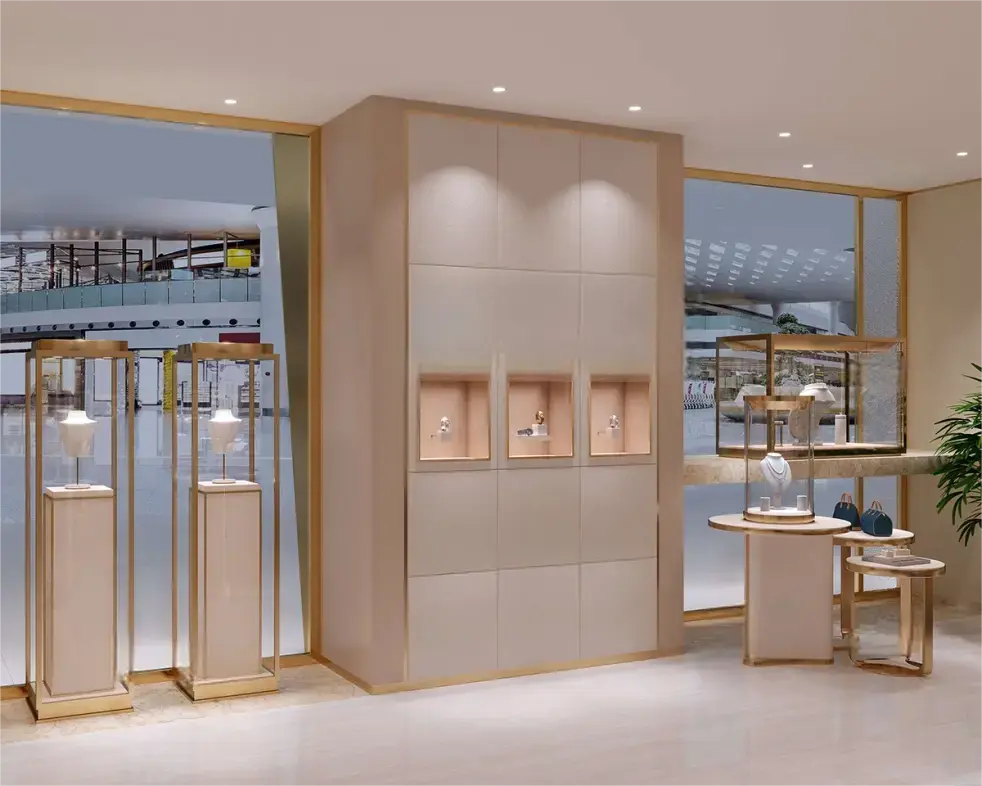 Custom Luxury Jewelry Tall Display Cabinet
