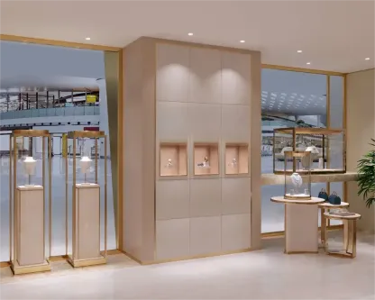 Custom Luxury Jewelry Tall Display Cabinet