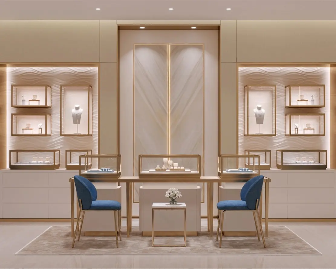 Custom Luxury Jewelry Wall Display Cabinet