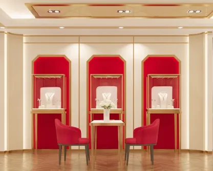 Custom Luxury Jewelry Tall Display Cabinet