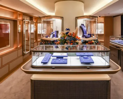 Custom Luxury Jewelry Wall Display Cabinet