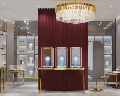 Custom Luxury Jewelry Tall Display Cabinet