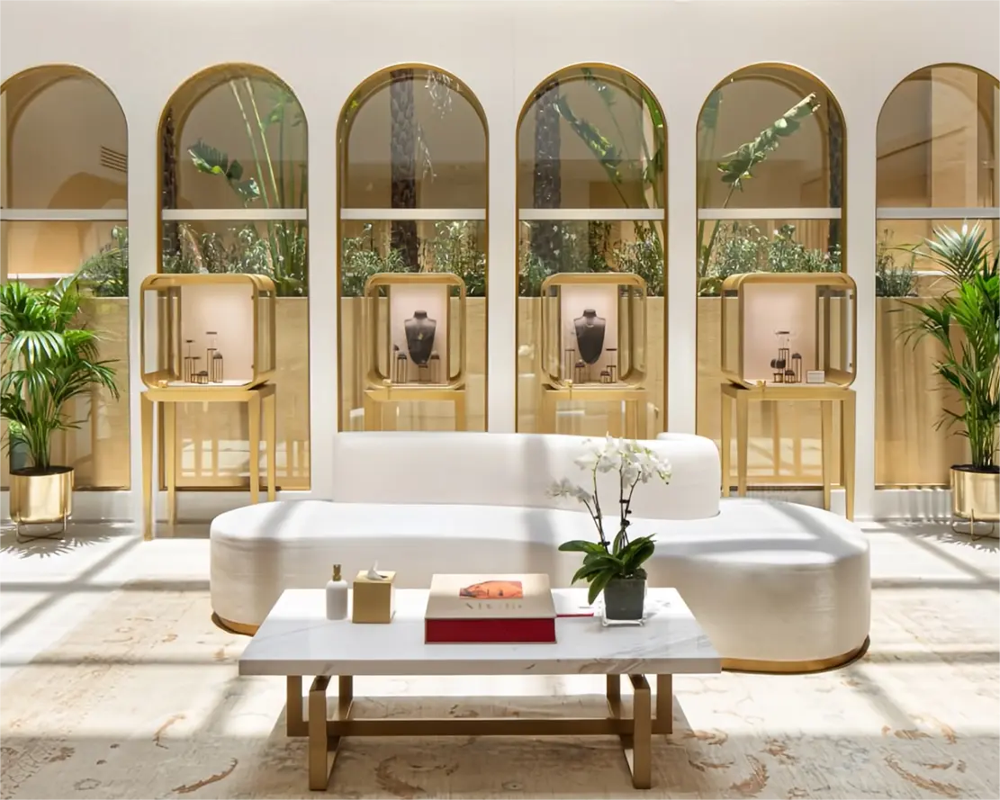 Custom Luxury Jewelry Tall Display Cabinet