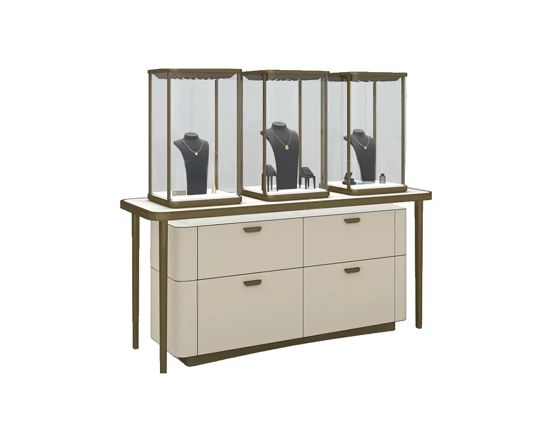 Custom Luxury Jewelry Tall Display Cabinet