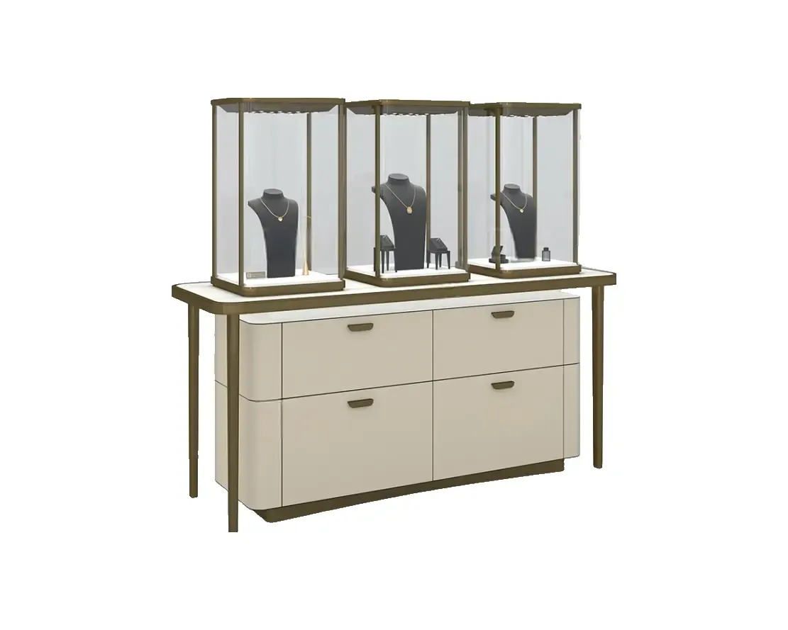 Custom Luxury Jewelry Tall Display Cabinet