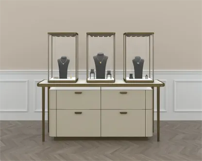 Custom Luxury Jewelry Tall Display Cabinet