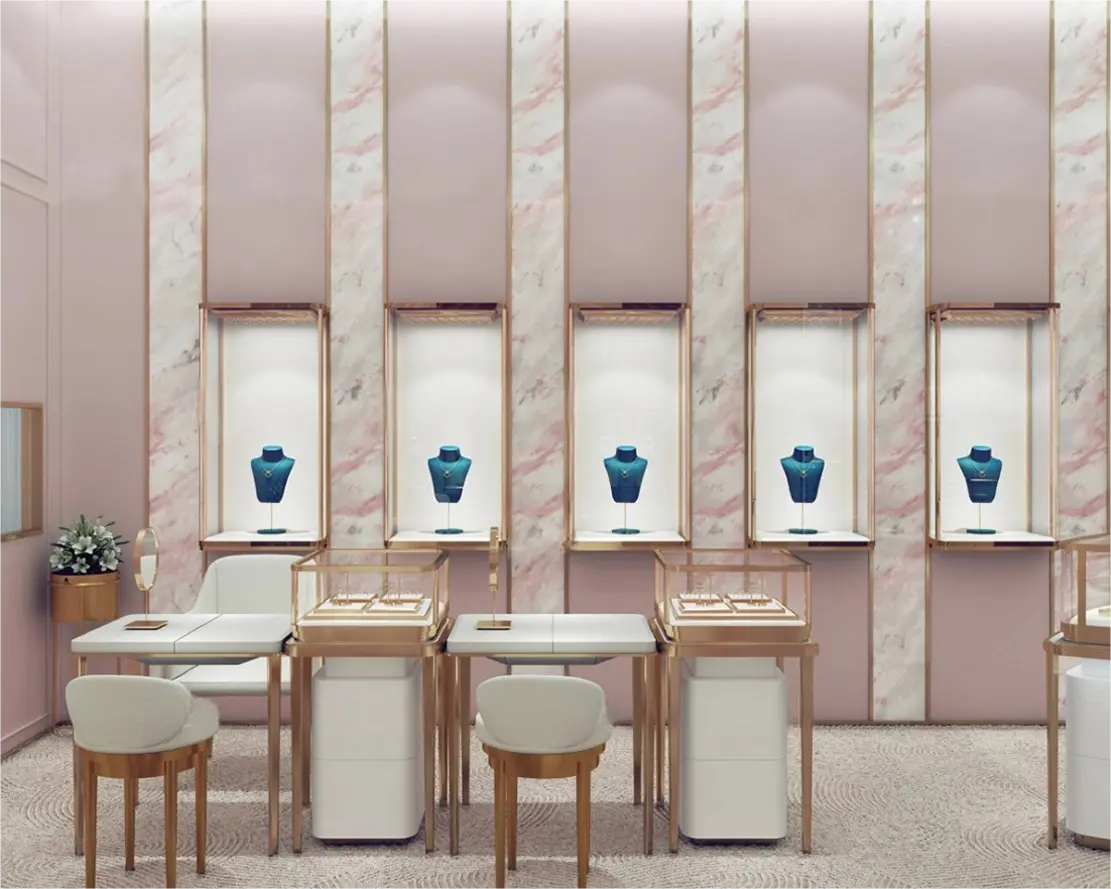 Custom Luxury Jewelry Wall Display Cabinet