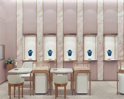 Custom Luxury Jewelry Wall Display Cabinet