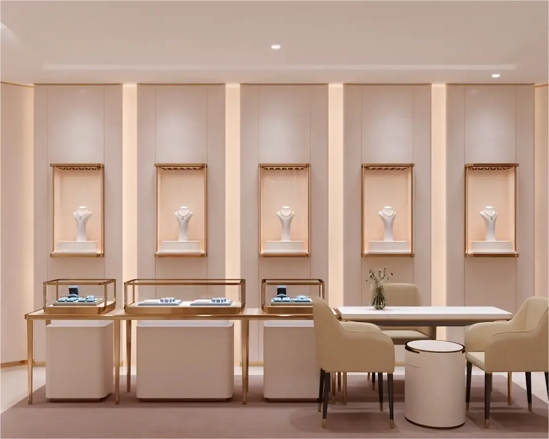 Custom Luxury Jewelry Wall Display Cabinet