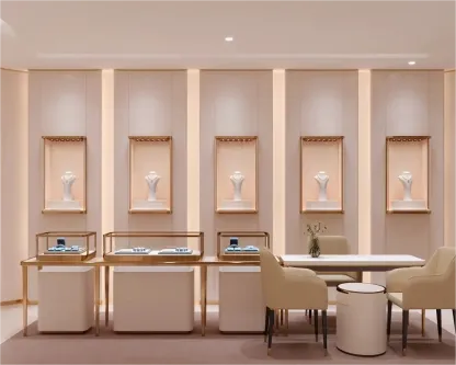 Custom Luxury Jewelry Wall Display Cabinet