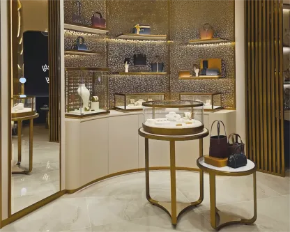 Custom Luxury Jewelry Island Showcase