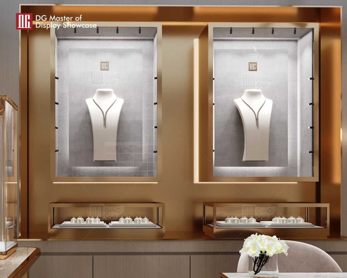 Custom Luxury Jewelry Wall Display Cabinet