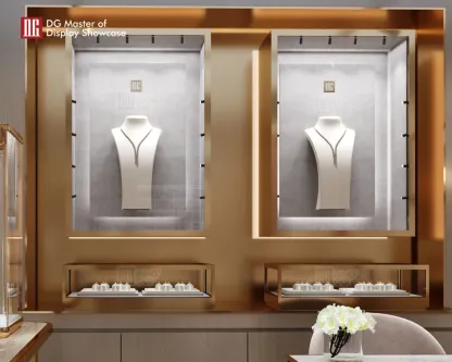 Custom Luxury Jewelry Wall Display Cabinet
