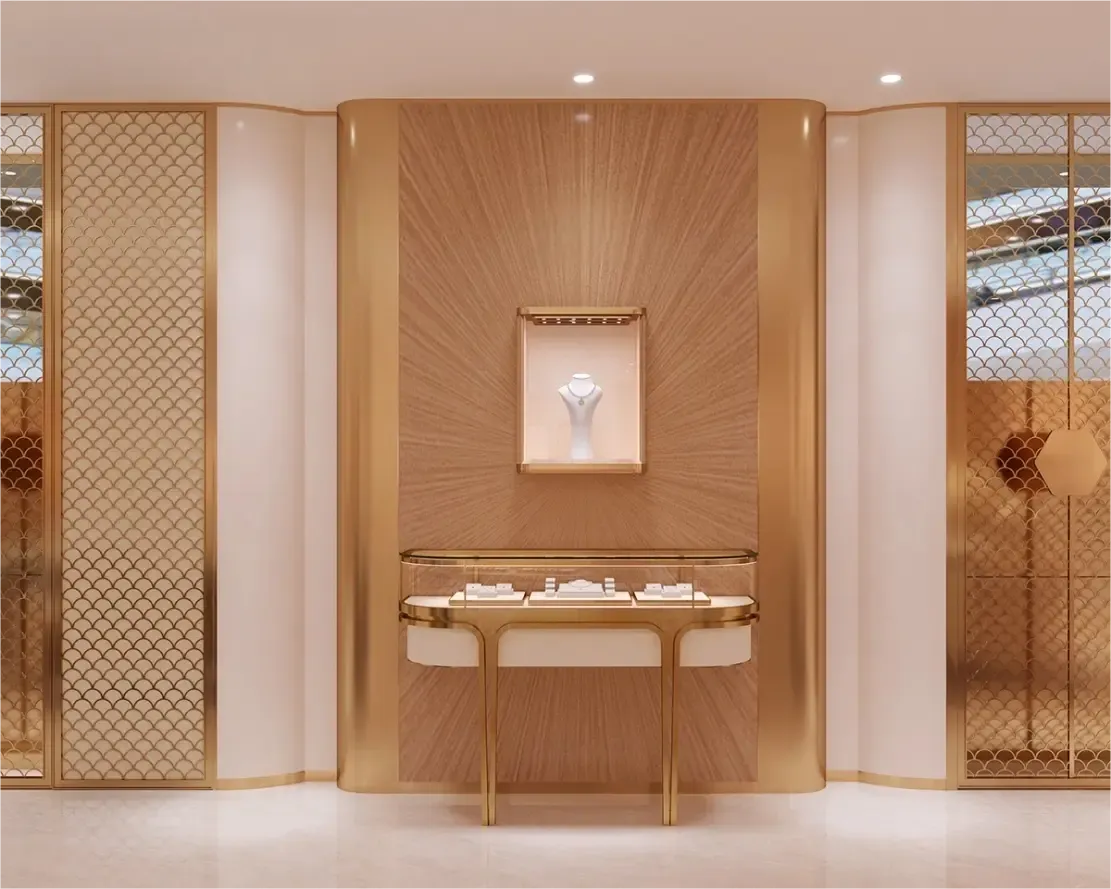 Custom Luxury Jewelry Wall Display Cabinet