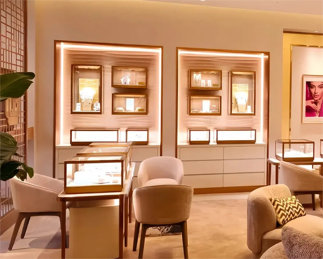Custom Luxury Jewelry Wall Display Cabinet