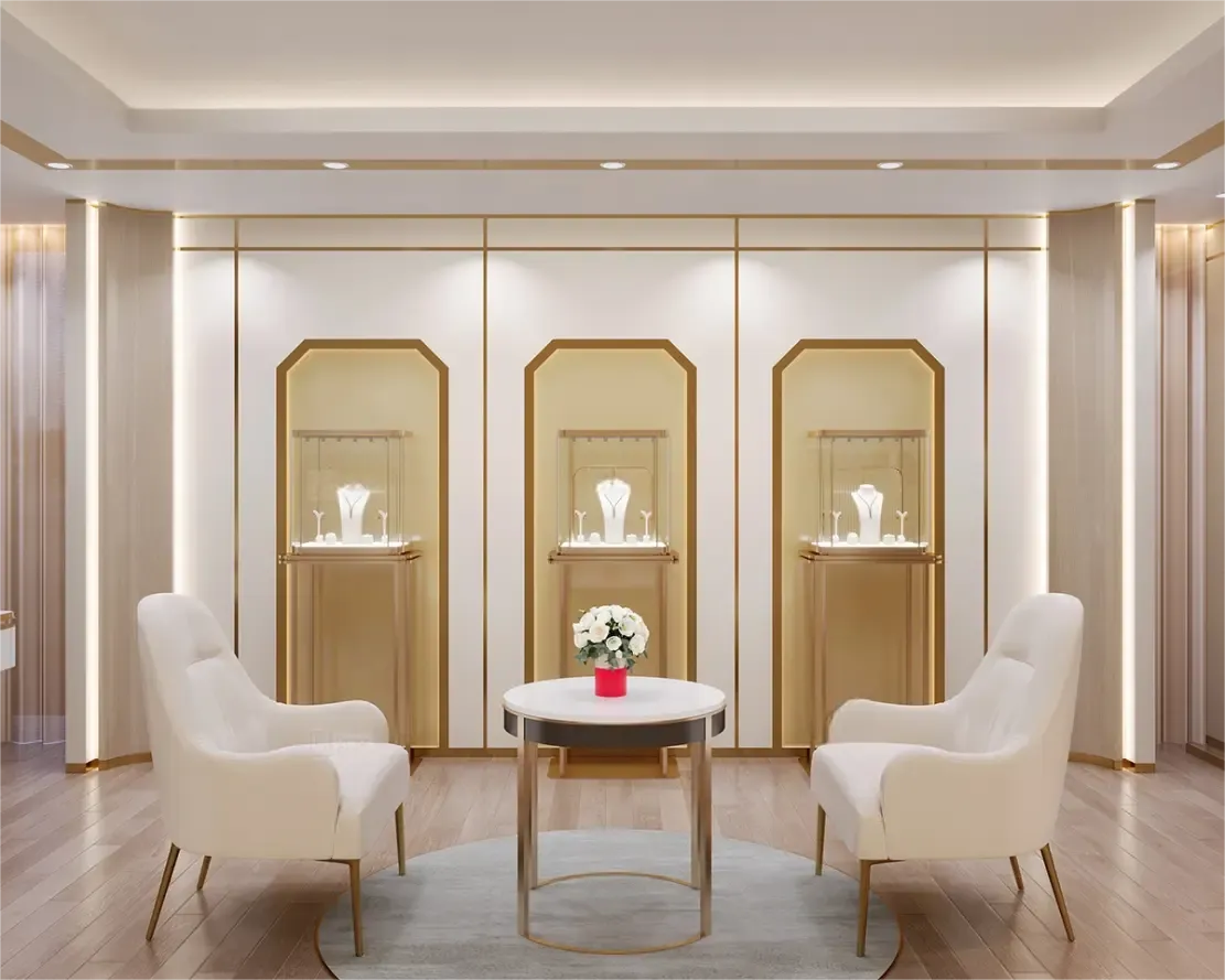 Custom Luxury Jewelry Tall Display Cabinet