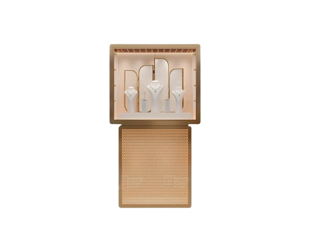 Custom Luxury Jewelry Tall Display Cabinet