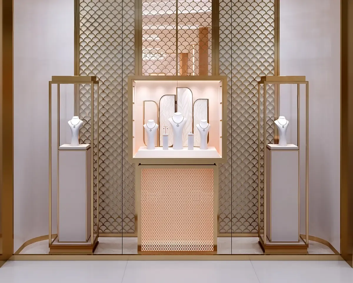 Custom Luxury Jewelry Tall Display Cabinet