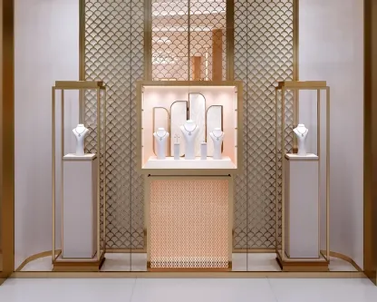 Custom Luxury Jewelry Tall Display Cabinet