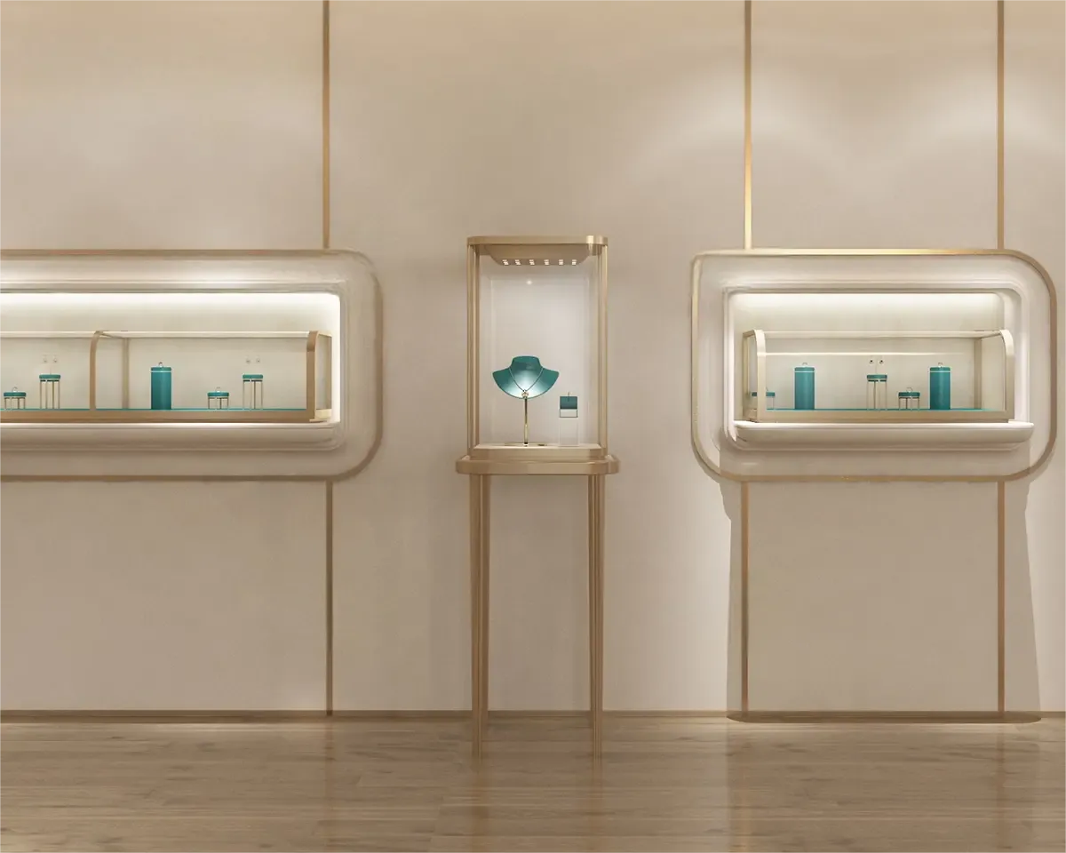 Custom Luxury Jewelry Tall Display Cabinet