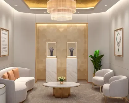 Custom Luxury Jewelry Tall Display Cabinet