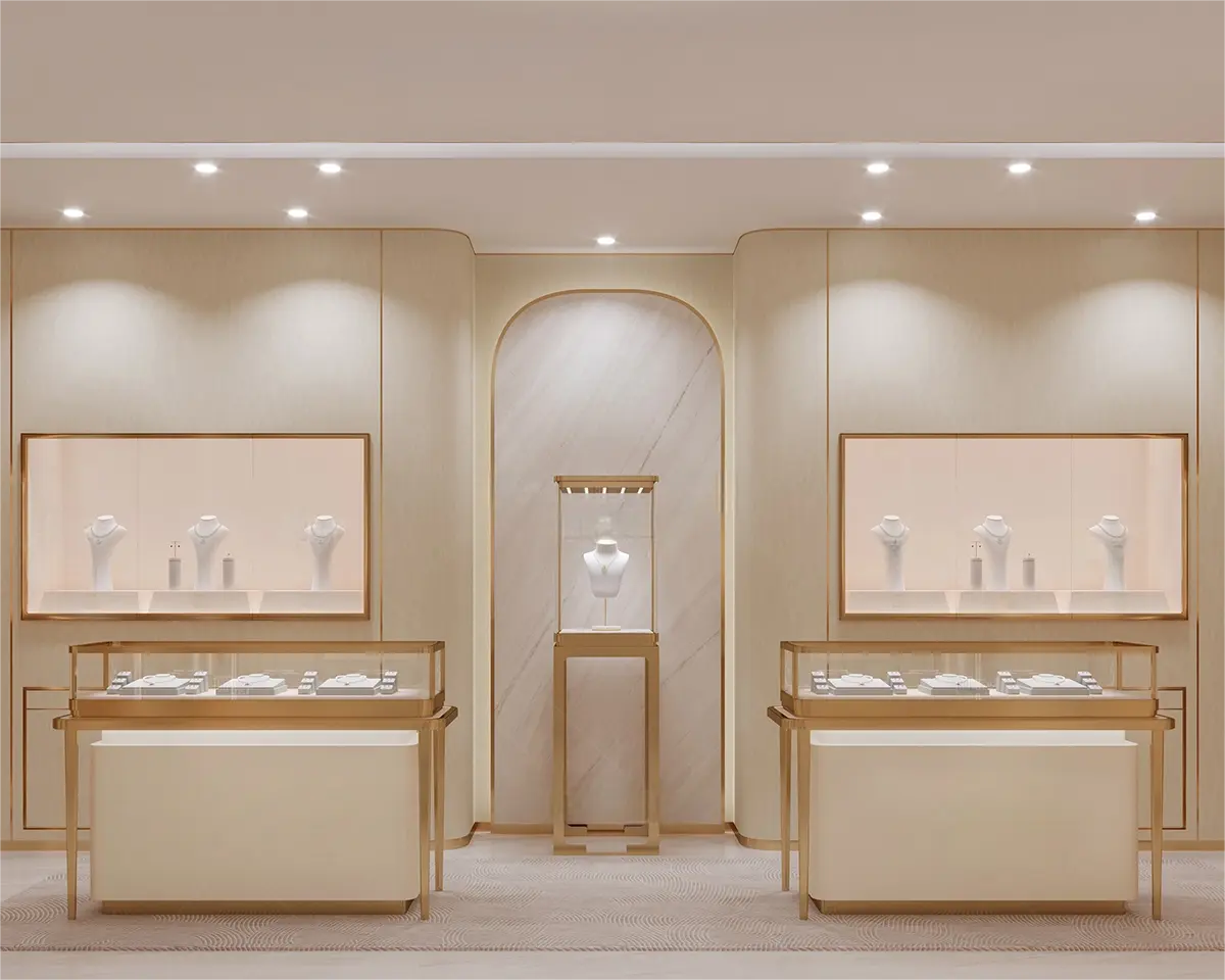 Custom Luxury Jewelry Tall Display Cabinet