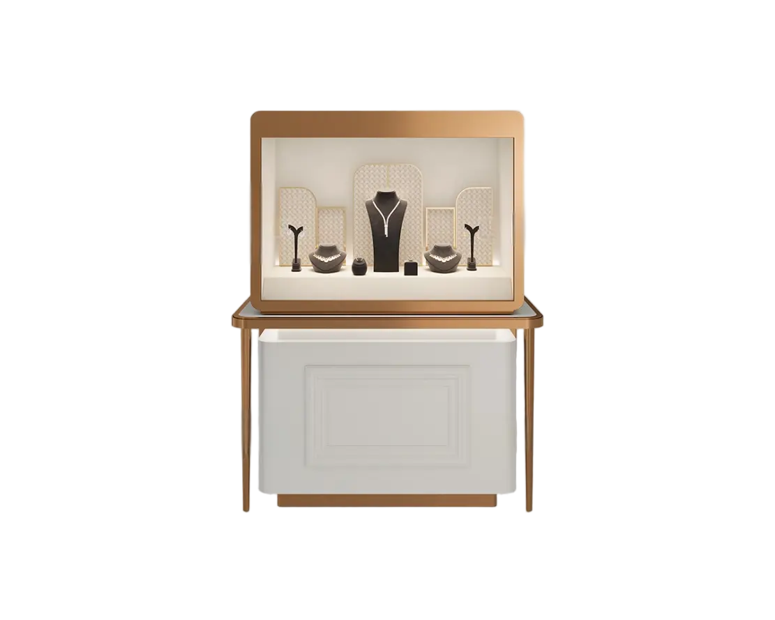 Custom Luxury Jewelry Tall Display Cabinet