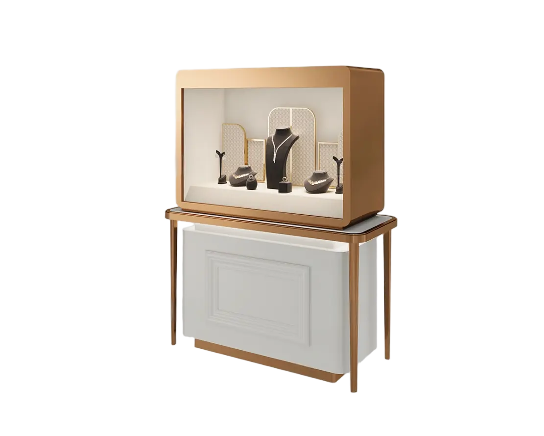 Custom Luxury Jewelry Tall Display Cabinet
