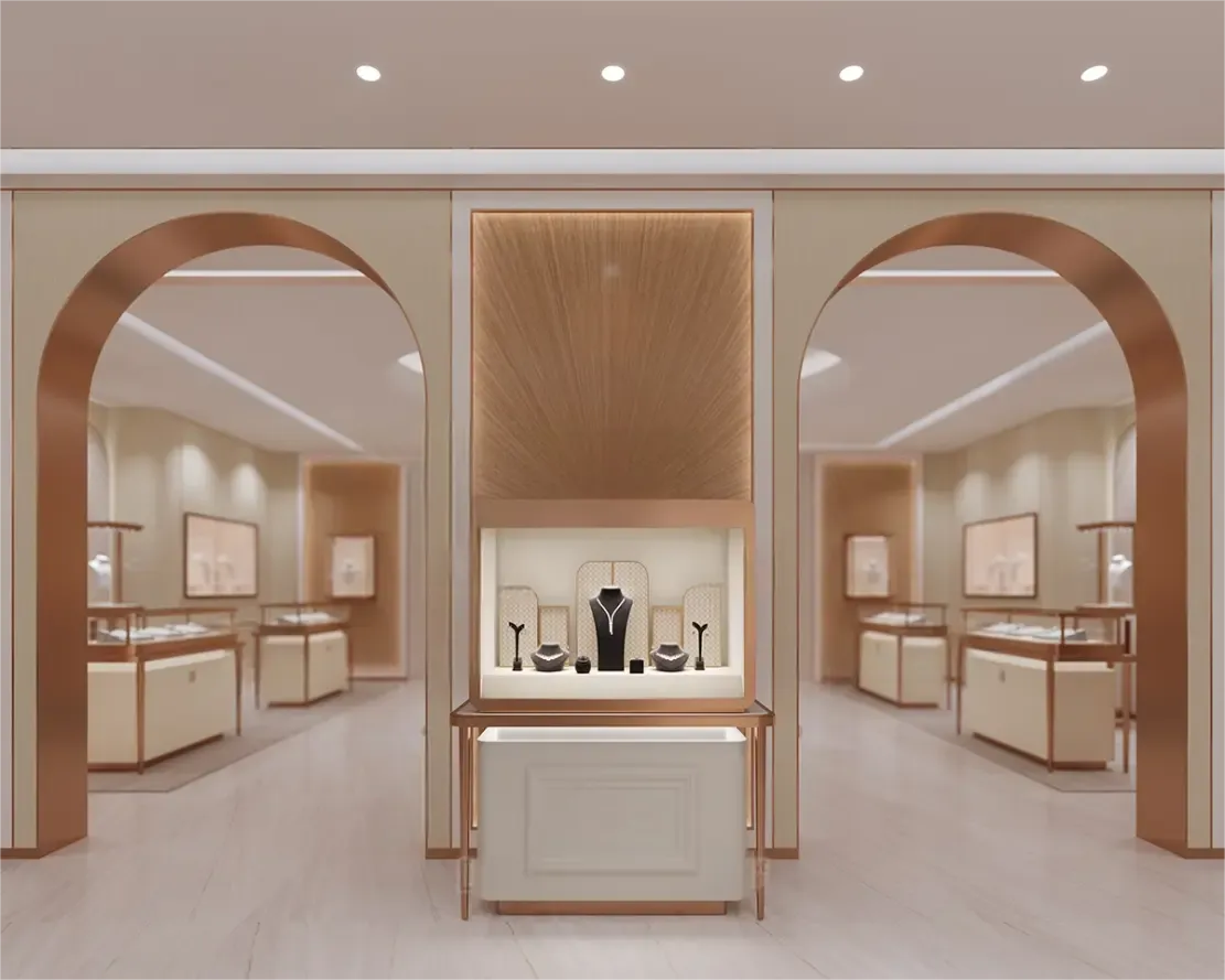 Custom Luxury Jewelry Tall Display Cabinet