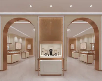 Custom Luxury Jewelry Tall Display Cabinet