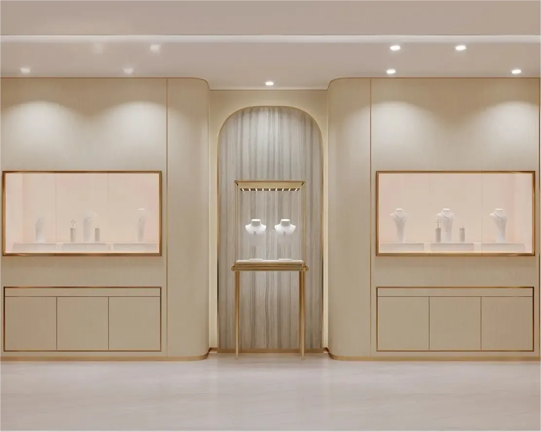 Custom Luxury Jewelry Wall Display Cabinet