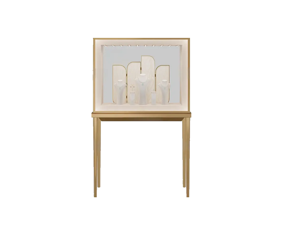 Custom Luxury Jewelry Tall Display Cabinet