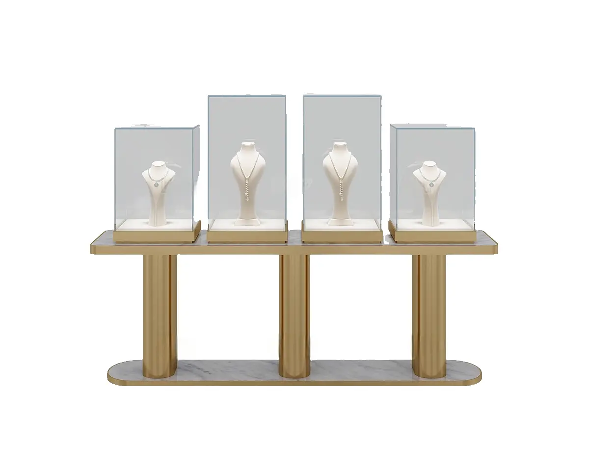 Custom Luxury Jewelry Island Showcase