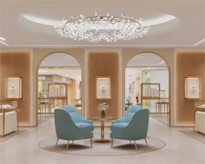 Custom Luxury Jewelry Wall Display Cabinet