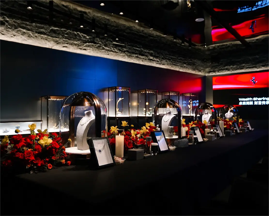 Custom Luxury Jewelry Wall Display Cabinet