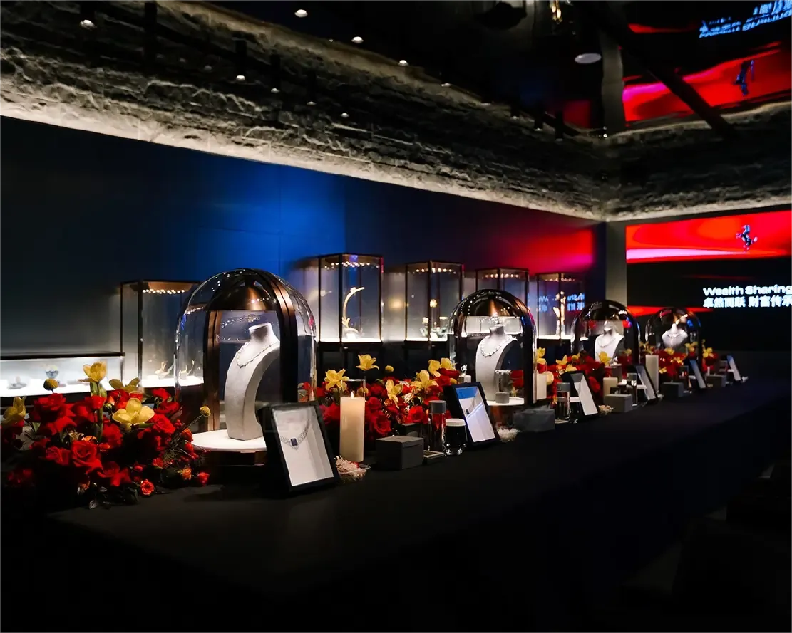 Custom Luxury Jewelry Wall Display Cabinet