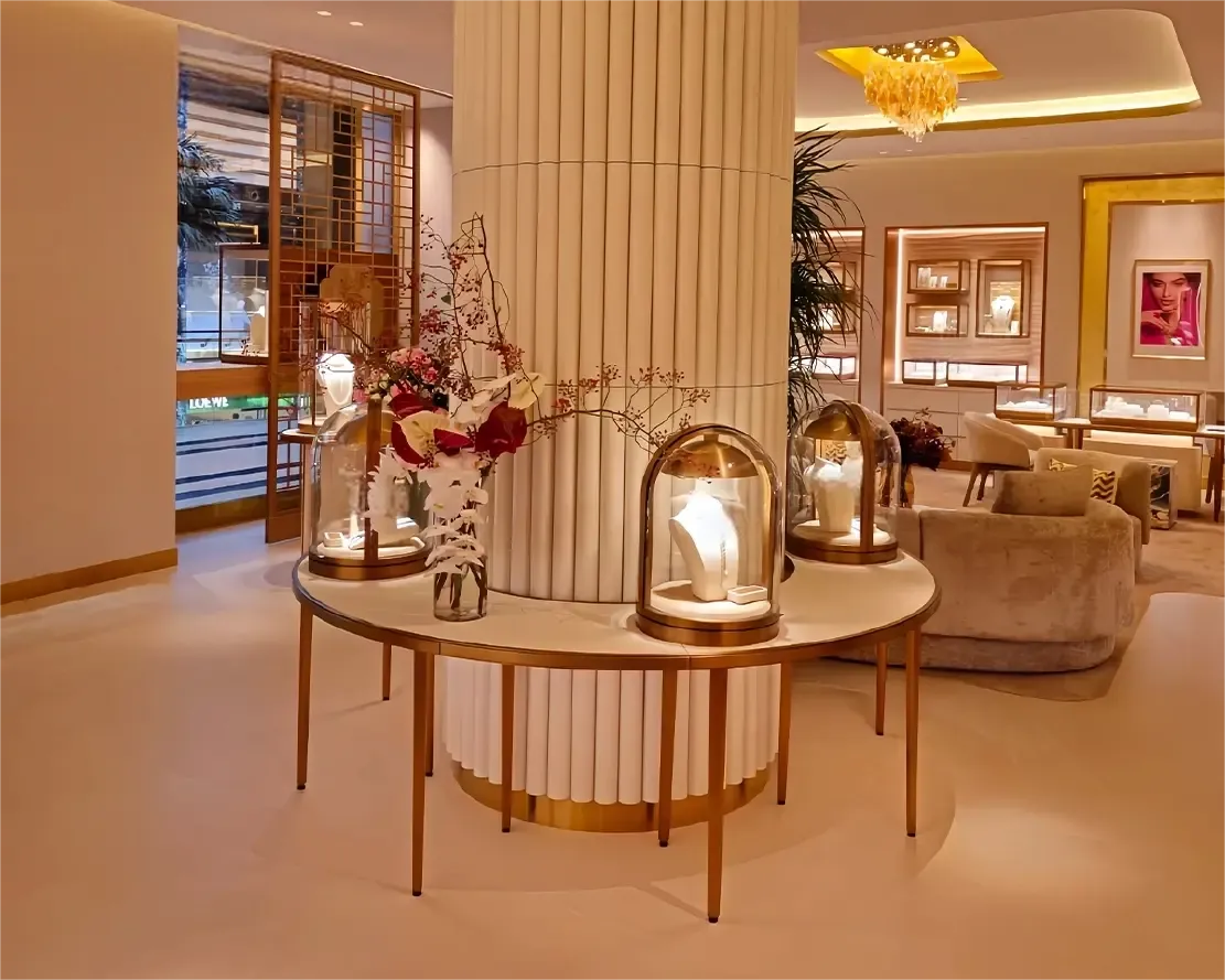 Custom Luxury Jewelry Wall Display Cabinet