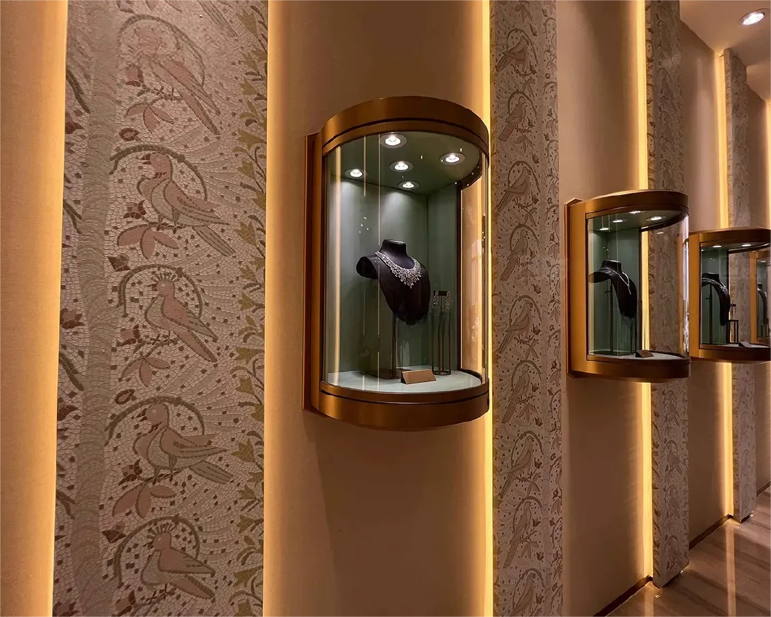 Custom Luxury Jewelry Wall Display Cabinet