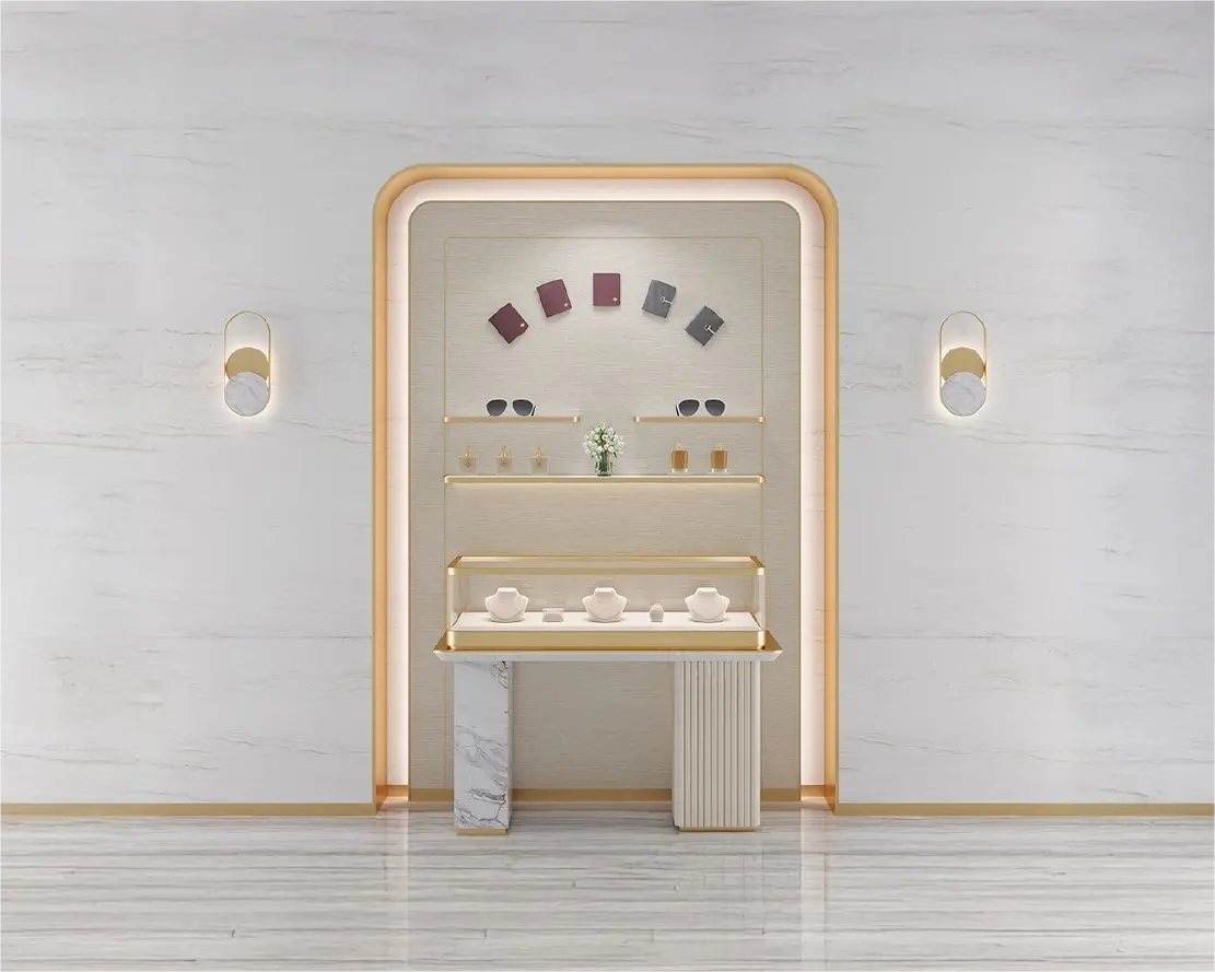 Custom Luxury Jewelry Wall Display Cabinet