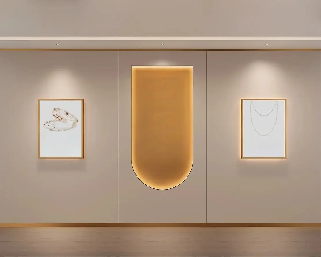 Custom Luxury Jewelry Wall Display Cabinet