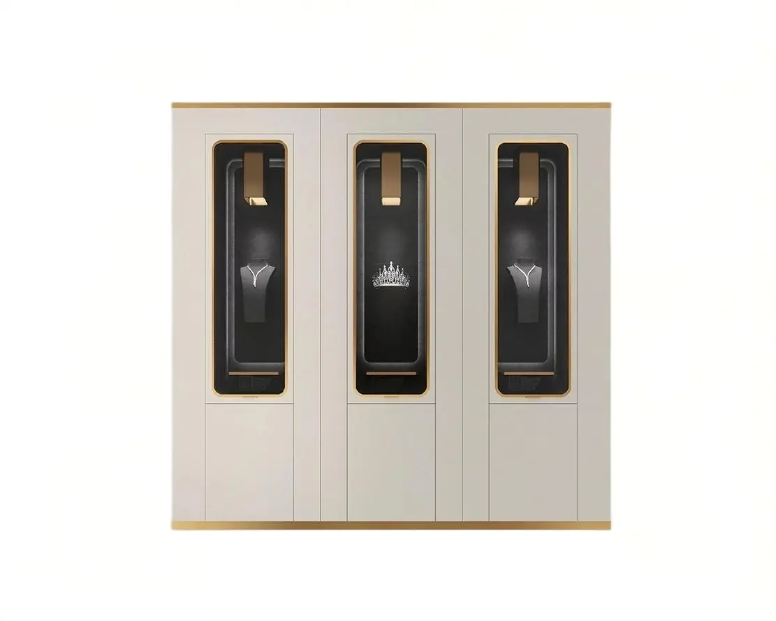 Custom Luxury Jewelry Wall Display Cabinet