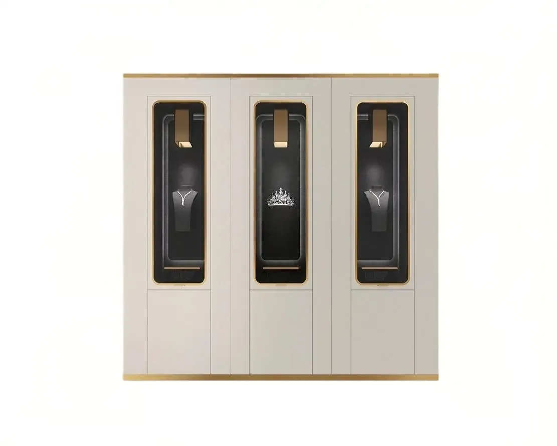 Custom Luxury Jewelry Wall Display Cabinet