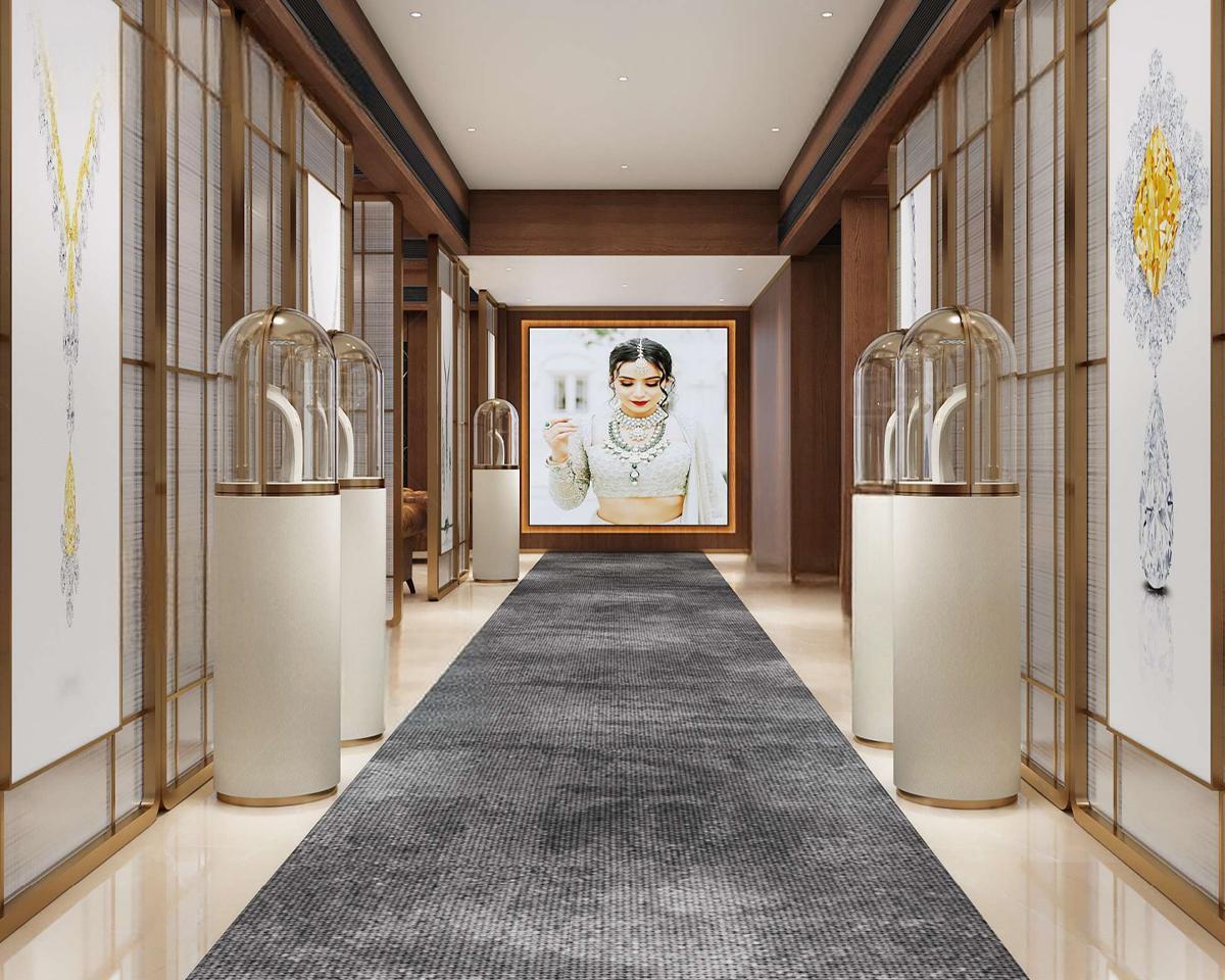 Custom Luxury Jewelry Tall Display Cabinet