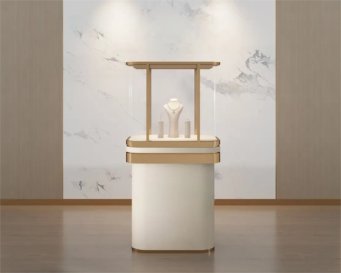 Custom Luxury Jewelry Tall Display Cabinet