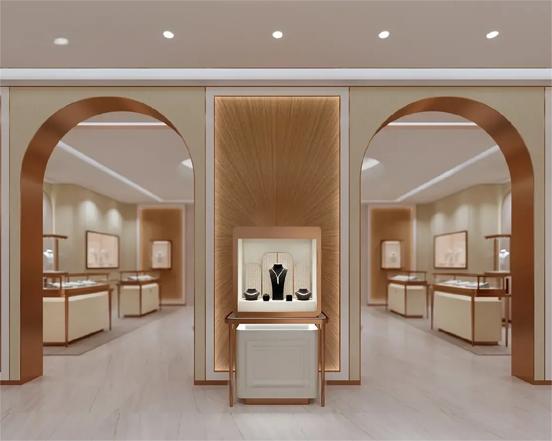 Custom Luxury Jewelry Tall Display Cabinet