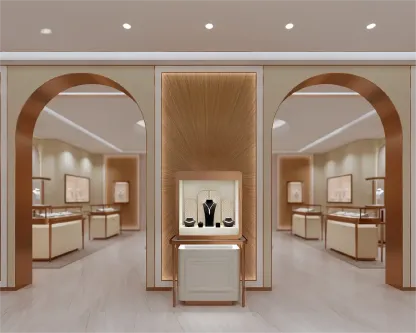 Custom Luxury Jewelry Tall Display Cabinet